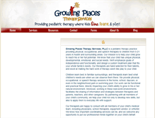 Tablet Screenshot of growingplacestherapy.com